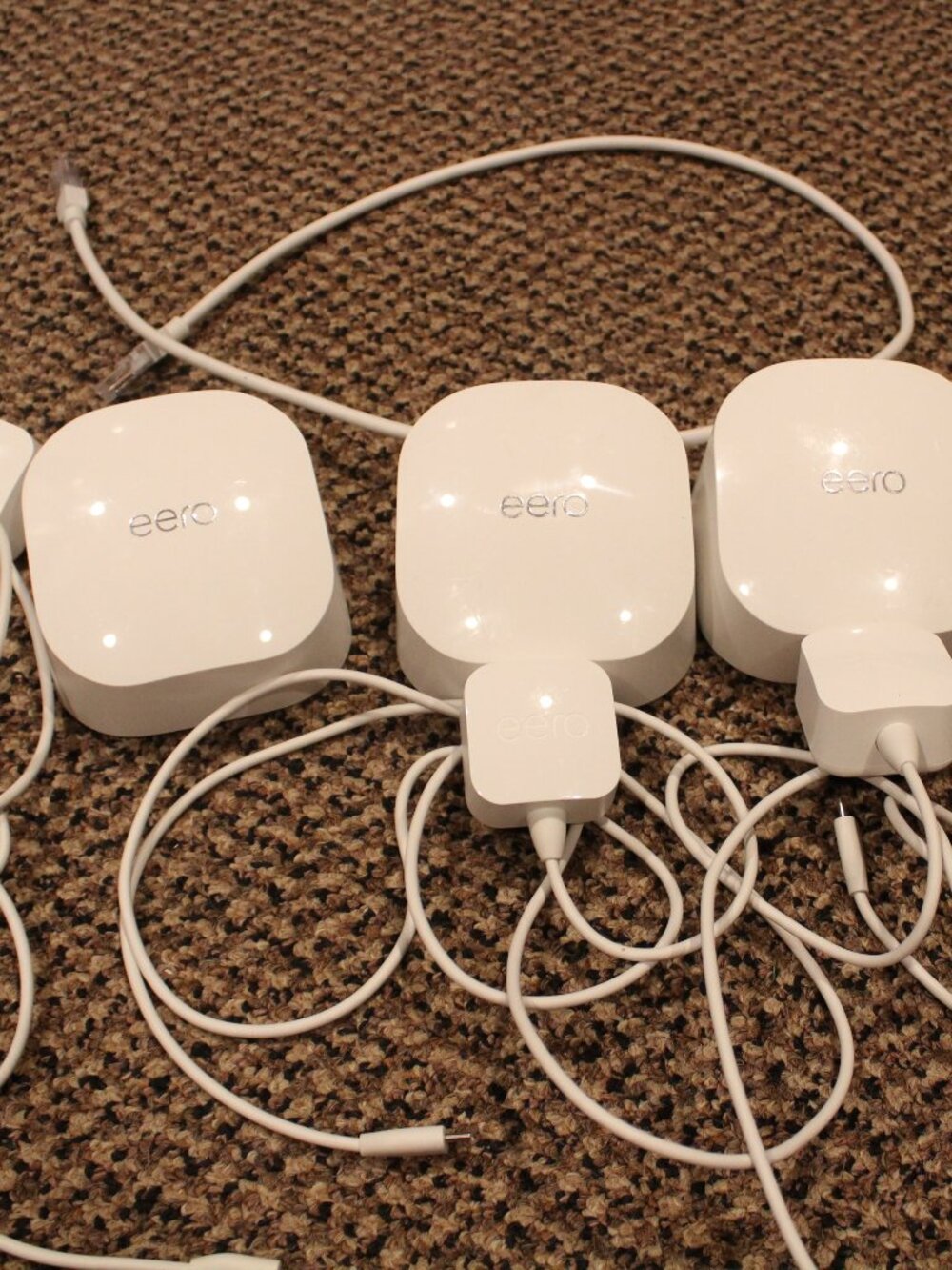 Amazon eero 6 Dual-Band Mesh Wi-Fi 6 System 2-Pack Lot White J010001 Used Tested